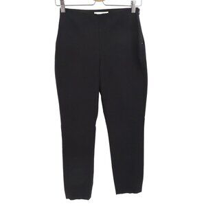 Everlane Womens 0 Solid Black Cotton Blend Pull On Stretch Chino Pants Zipper